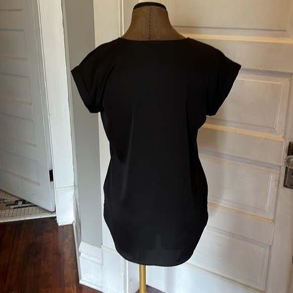 Black Satin Express Blouse - Picture 3 of 3